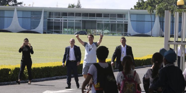 Jair Bolsonaro no Palácio do Alvorada