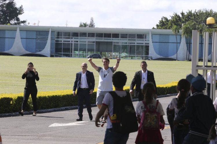 Jair Bolsonaro no Palácio do Alvorada