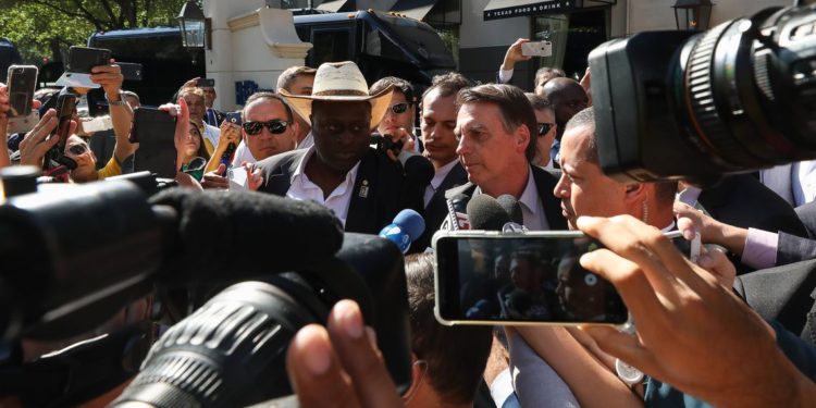 Jair Bolsonaro em Dallas (EUA)