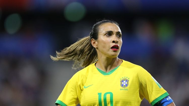 Marta jogadora da Seleção Brasileira de futebol Feminino