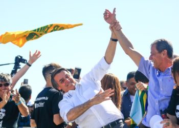 Presidente Jair Bolsonaro em campanha