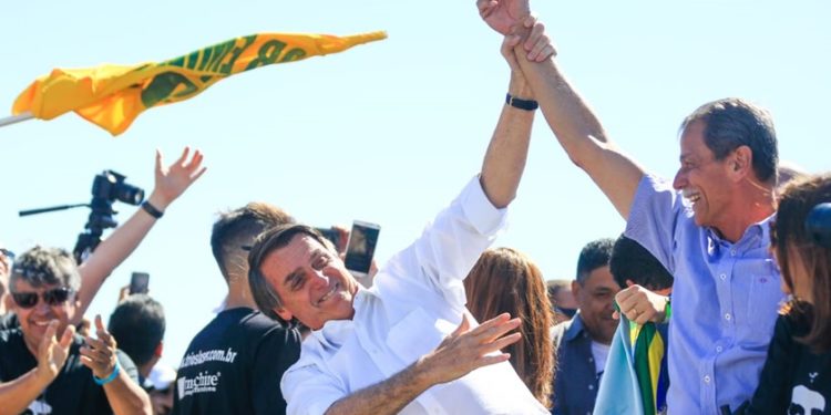 Presidente Jair Bolsonaro em campanha
