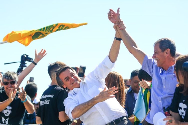 Presidente Jair Bolsonaro em campanha