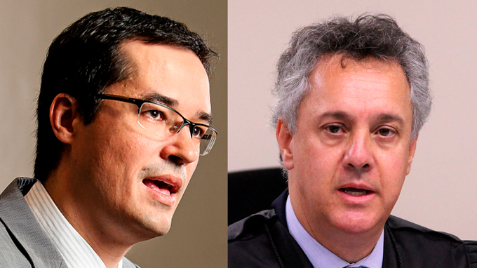 Deltan Dallagnol e o desembargador João Pedro Gebran Neto