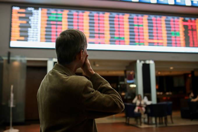 Bolsa de valores em queda