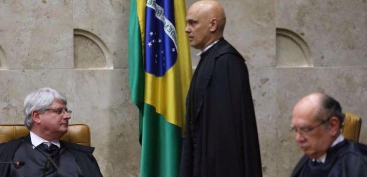 Alexandre de Moraes entre Janot e Gilmar Mendes