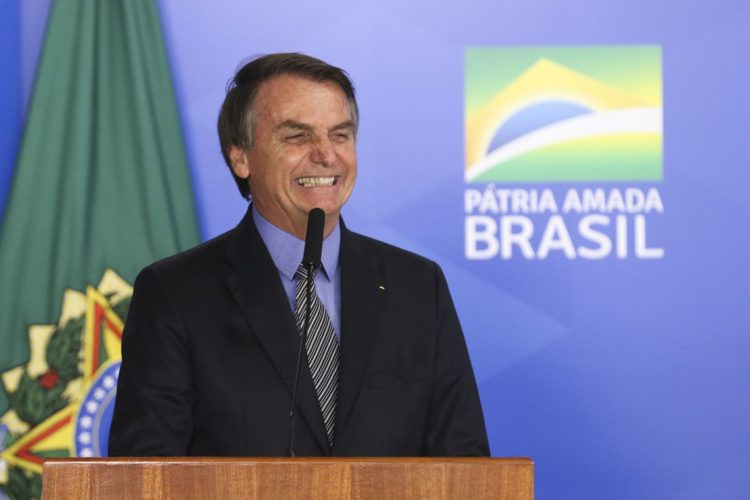 Jair Bolsonaro durante cerimônia de sanção da Lei de Liberdade Econômica