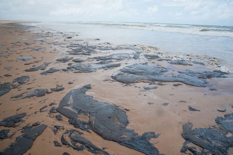 Oleo nas praias do Nordeste