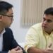 Rafael Diniz recebendo comitiva de empresários chineses