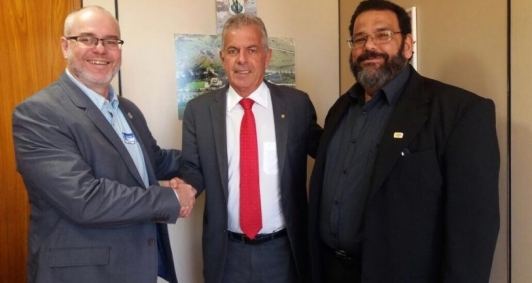 Luis Passoni, Paulo Feijo e Raul Palacio
