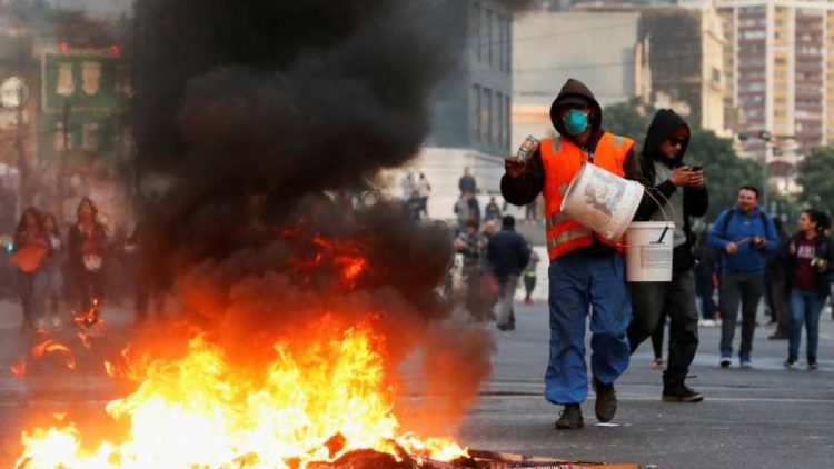 Protesto no Chile