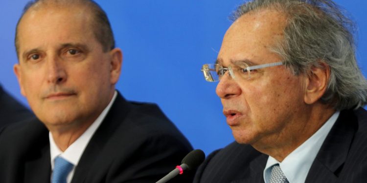 Onyx Lorenzoni e Paulo Guedes