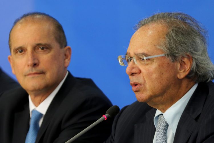 Onyx Lorenzoni e Paulo Guedes