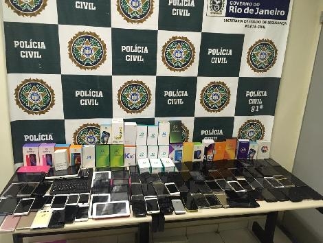 Celulares roubados em Niterói (RJ)