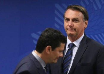 Presidente Jair Bolsonaro e Sérgio Moro