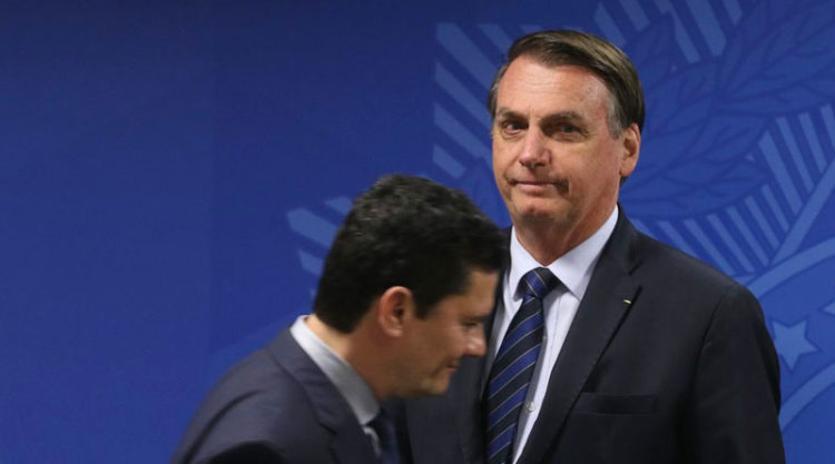 Presidente Jair Bolsonaro e Sérgio Moro