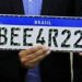 Placa de carros Mercosul