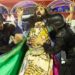 Representação de Jesus no desfile da Mangueira