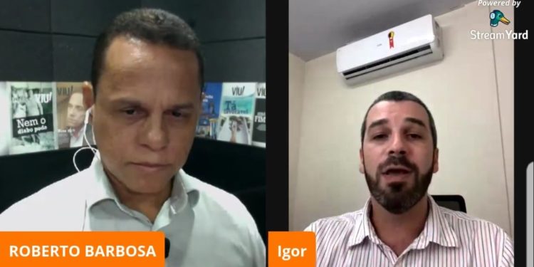 Roberto Barbosa na Live com Igor Sardinha