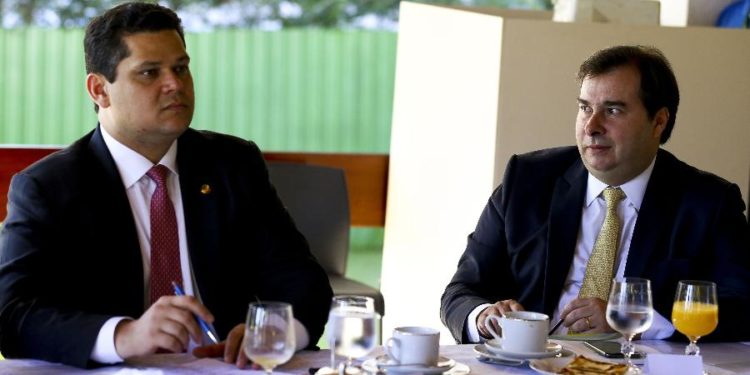Rodrigo Maia e Alcolumbre