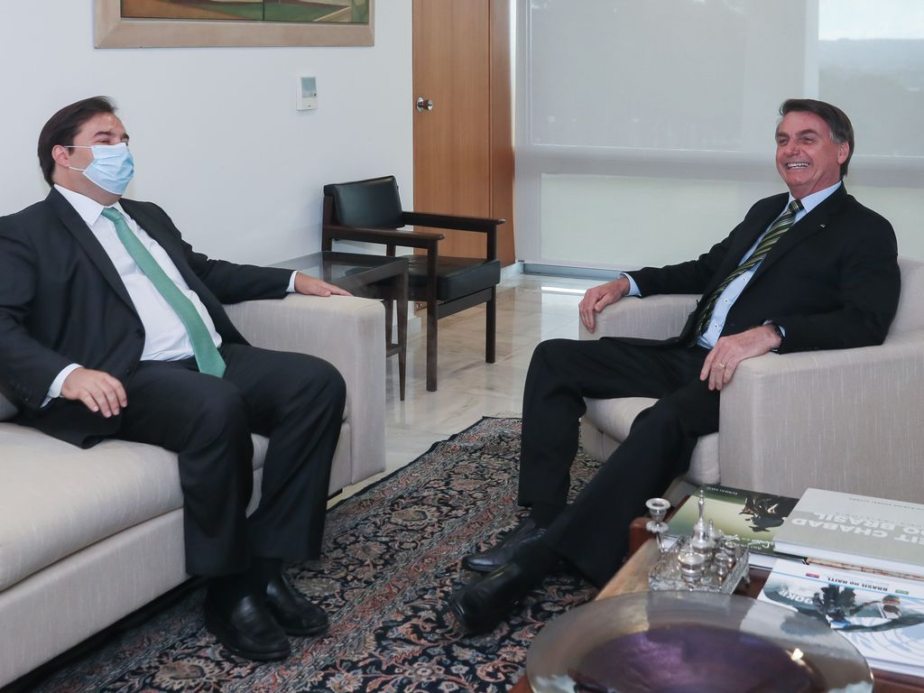Jair Bolsonaro e Rodrigo Maia