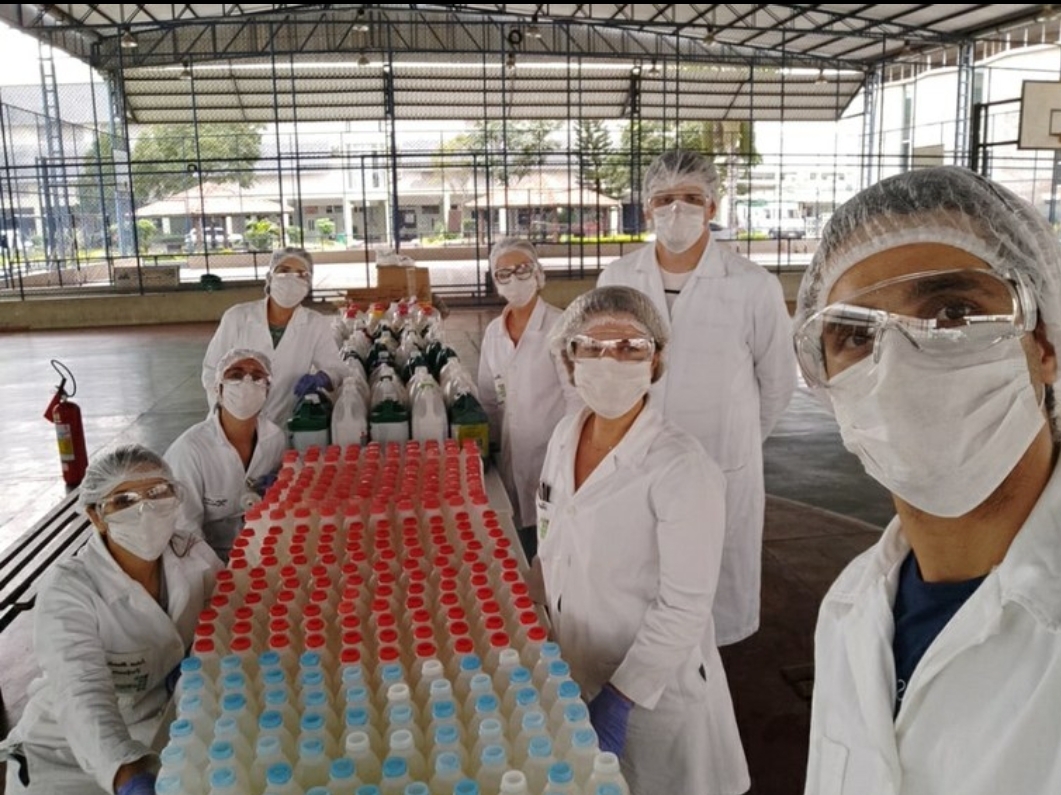 Alcool 70 produzido na Usina Nova Canabrava