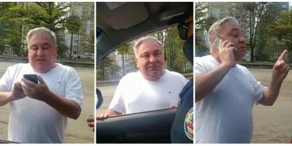Desembargador dando carteirada em Guarda Municipal
