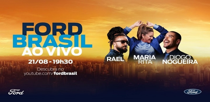 FORD PROMOVE LIVE INÉDITA COM MARIA RITA, DIOGO NOGUEIRA, RAEL E O SORTEIO DE UM TERRITORY