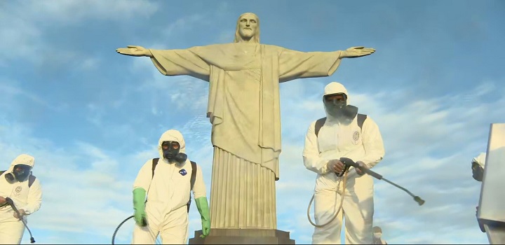 Desinfecção Cristo Redentor