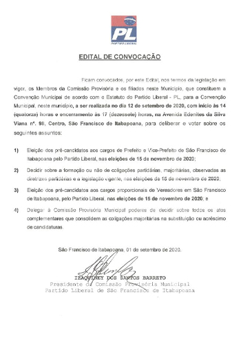 Editais - Convenções