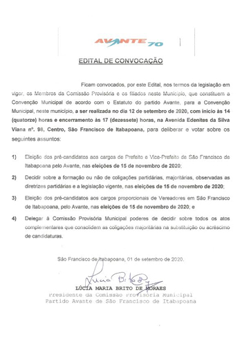 Editais Convenções Partidárias