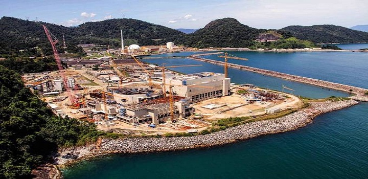 Obra inacabada da usina nuclear de Angra 3
