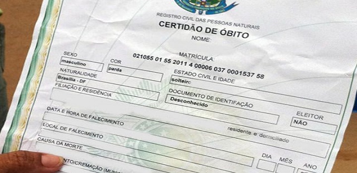Cartórios registram aumento de óbitos em agosto de 2020