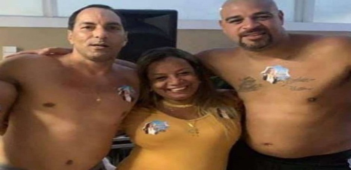 Festa com Edmundo, Adriano e delegada