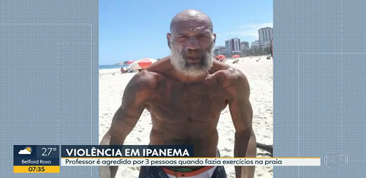 Homem agride professor em Ipanema
