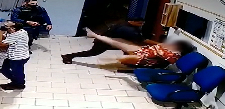 Mãe agredida por PM