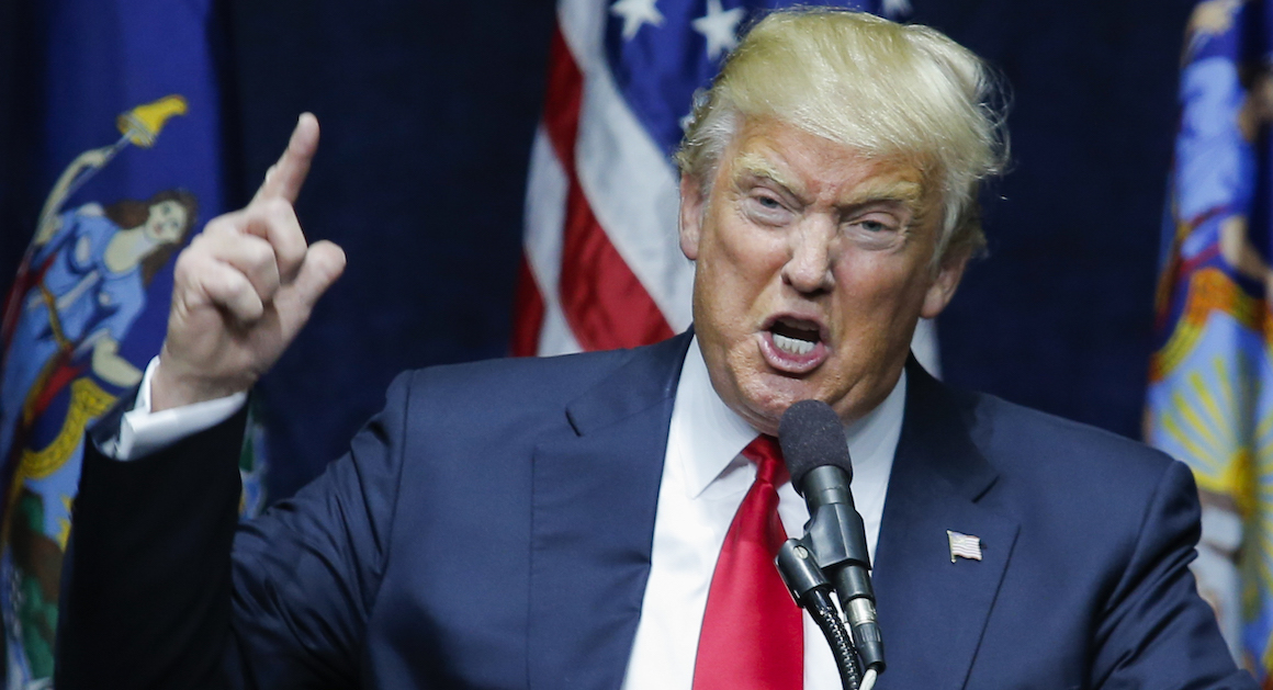 Donald Trump angry