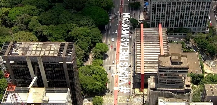 Protesto na Paulista contra o racismo