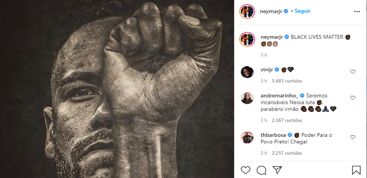 Neymar instagram racismo