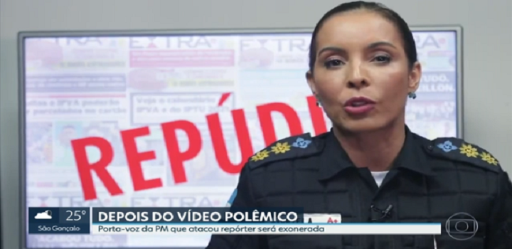 Porta voz da PM exonerada