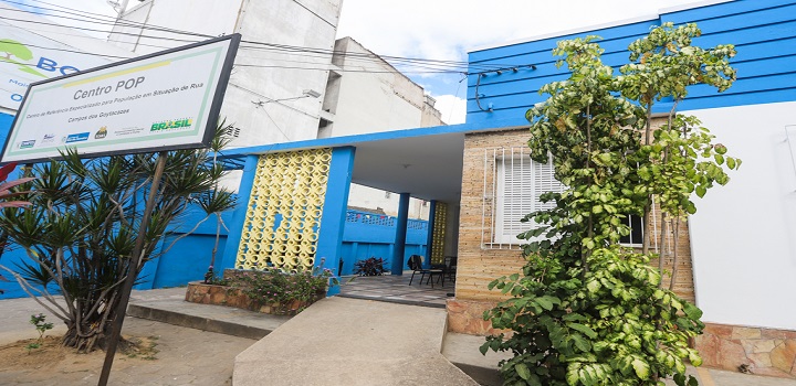 secretário de Desenvolvimento Humano e Assistência Social, Rodrigo Carvalho em visita neste domingo(03) ao Centro Pop