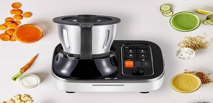 Smart da Xiaomi que pode amassar purê, fritar sem óleo, pesar comida e fazer sucos