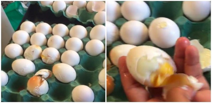 Ovos cozinham no calor do Rio de Janeiro