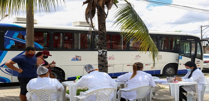 Campos testagem itinerante Covid-19