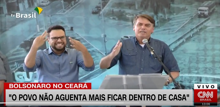 Bolsonaro visita Ceará e defende fim das medidas restritivas