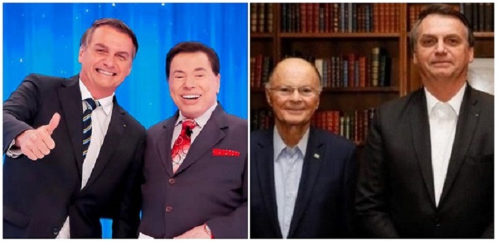 presidente Jair Bolsonaro é muito próximo de Edir Macedo e de Silvio Santos