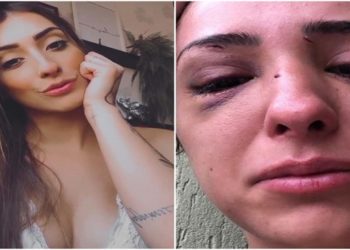 Gabrilea Castelato agredida pelo namorado