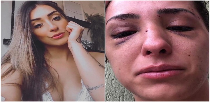 Gabrilea Castelato agredida pelo namorado