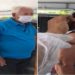 Seu João, de 104 anos, e dona Maria, de 99, foram imunizados no período da manhã. em Campos