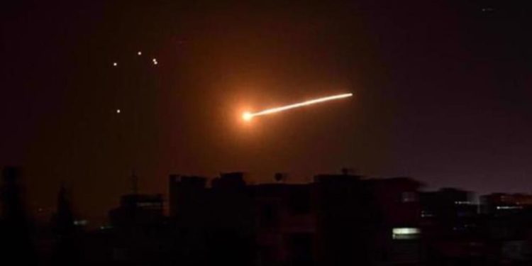 Disparos de Israel contra a Síria